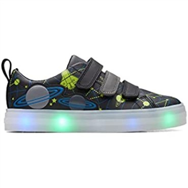 Zapatillas Clarks Niño Flare Cosmo K Negro Combi