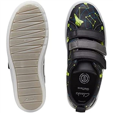 Zapatillas Clarks Niño Flare Cosmo K Negro Combi
