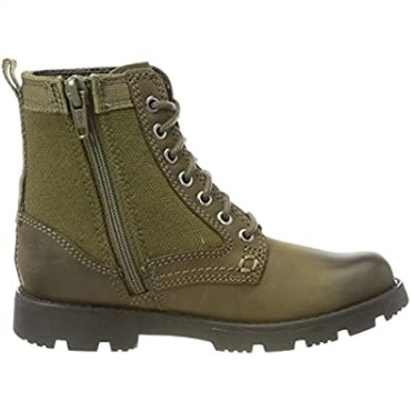 Clarks Boy's Heath Chard T Bota De Media Pantorrilla Caqui Cuero