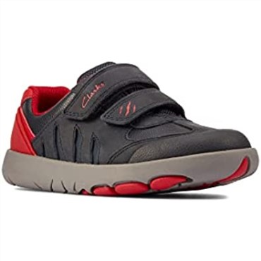 Zapatillas Clarks Niño Rex Play K Azul Marino Rojo