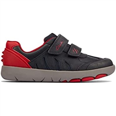 Zapatillas Clarks Niño Rex Play K Azul Marino Rojo
