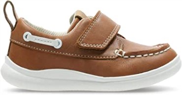 Zapato Estilo Barco Casual Para Niños Clarks Cloud Snap