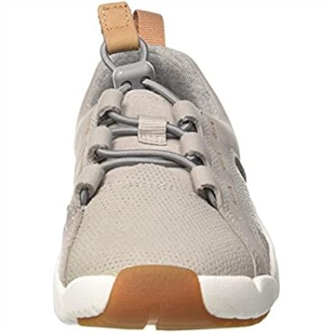 Zapatillas Tri Weave Clarks Para Niños Gris Cuero Gris Cuero Gris