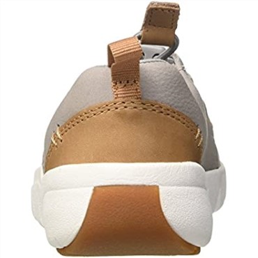 Zapatillas Tri Weave Clarks Para Niños Gris Cuero Gris Cuero Gris