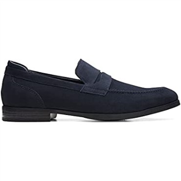 Zapatos Clarks Bradish Gamuza Azul Marino
