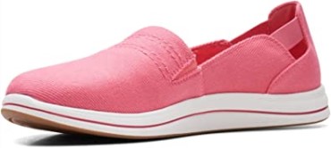 Mocasines Clarks Bright Coral Canvas Para Mujer