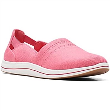 Mocasines Clarks Bright Coral Canvas Para Mujer