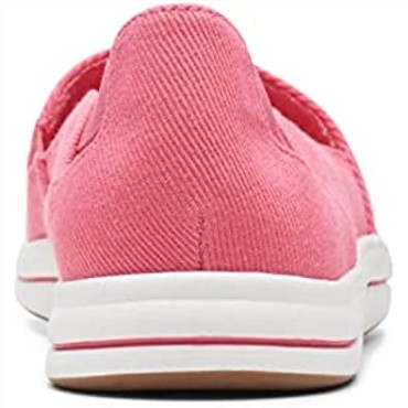 Mocasines Clarks Bright Coral Canvas Para Mujer