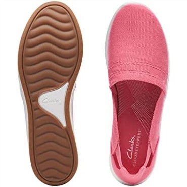 Mocasines Clarks Bright Coral Canvas Para Mujer