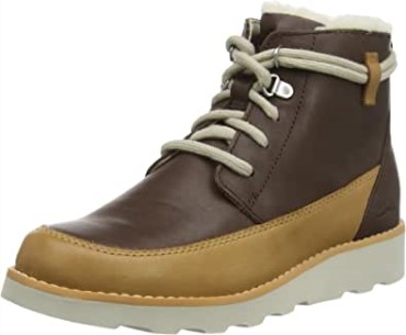 Niños Chukka K Clarks Corona Marrón Botas Cálidas