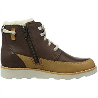 Niños Chukka K Clarks Corona Marrón Botas Cálidas