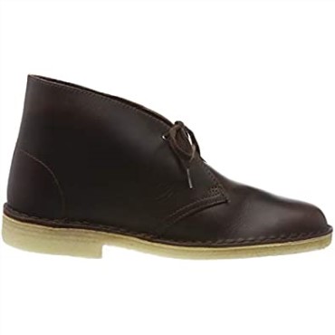 Botas Safari Para Mujer Clarks Marrón Castaño Cuero Castaño Cuero Chukka