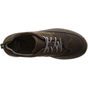 Derby De Mezcla De Charton Marrón Oscuro Marrón Lea Para Hombre Clarks