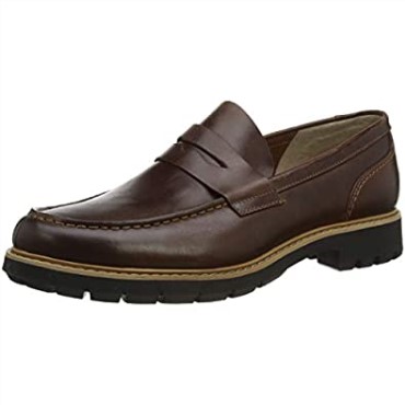 Clarks Brown Dark Tan Lea Dark Tan Lea De Los Hombres Batcombe Edge Derbys