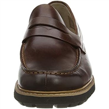 Clarks Brown Dark Tan Lea Dark Tan Lea De Los Hombres Batcombe Edge Derbys