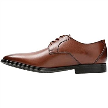 Clarks Brown Gilman Mode Zapatos Derby Con Cordones De Cuero Ancho Para Hombre