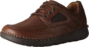 Derby De Hombre Unnature Time De Cuero Marrón De Clarks