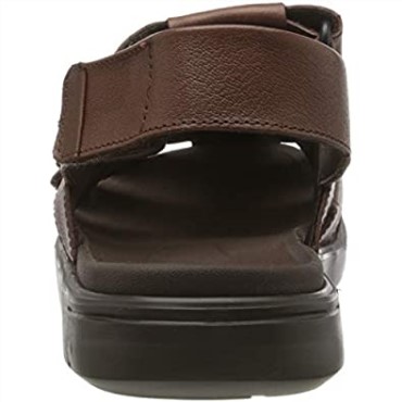 Clarks Marrón Mahoga Ny Mahoga Ny Hombres Unwilmore Ray Sandalias Con Punta Cerrada