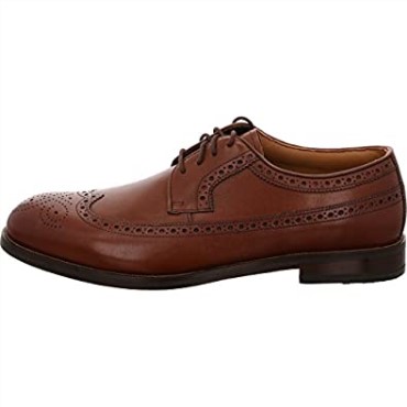 Zapatos Brogue Derby Con Punta De Ala Y Cordones Para Hombre De Clarks Brown Límite De Coling