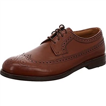 Zapatos Brogue Derby Con Punta De Ala Y Cordones Para Hombre De Clarks Brown Límite De Coling