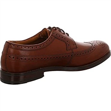 Zapatos Brogue Derby Con Punta De Ala Y Cordones Para Hombre De Clarks Brown Límite De Coling
