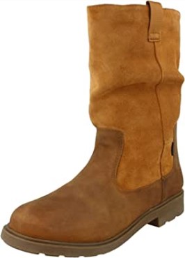 Botines De Niña Clarks Brown Tan Leather Tan Leather Astrol Rise K
