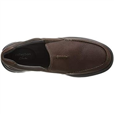Mocasín Sin Cotrell Para Hombre De Cuero Marrón Clarks Tabaco