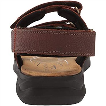 Sandalias De Hombre Clarks Brown Tumbled Leather Hapsford Creek