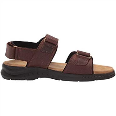Sandalias De Hombre Clarks Brown Tumbled Leather Hapsford Creek
