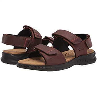 Sandalias De Hombre Clarks Brown Tumbled Leather Hapsford Creek