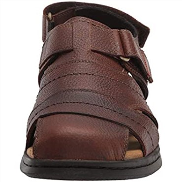 Sandalias De Pescador Hapsford Cove Para Hombre De Cuero Marrón Clarks