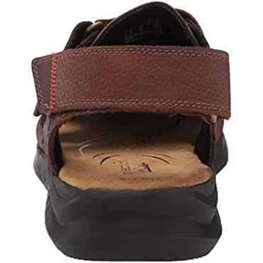 Sandalias De Pescador Hapsford Cove Para Hombre De Cuero Marrón Clarks