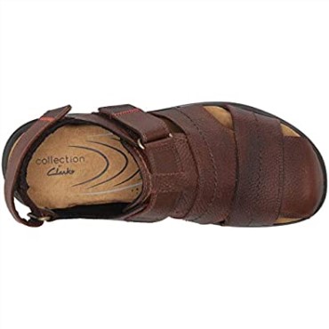 Sandalias De Pescador Hapsford Cove Para Hombre De Cuero Marrón Clarks