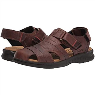 Sandalias De Pescador Hapsford Cove Para Hombre De Cuero Marrón Clarks
