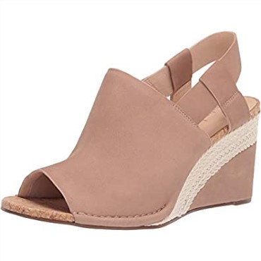 Sandalia Con Cuña De Mujer En Color Bayo Especiado De Clarks Brown