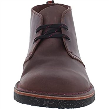 Botas Chukka Bushacre 3 Para Hombre De Cuero Burdeos De Clarks