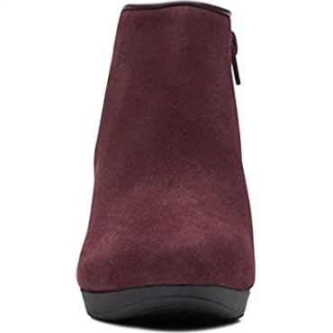 Zapato De Salón Con Gemas Ambyr De Mujer De Ante Burdeos Clarks