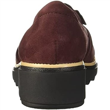 Mocasines De Mujer Clarks Burgundy Suede Sharon Dasher