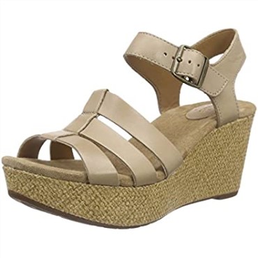 Sandalias De Tacón De Cuña De Mujer Clarks Caslynn Harp