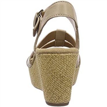 Sandalias De Tacón De Cuña De Mujer Clarks Caslynn Harp
