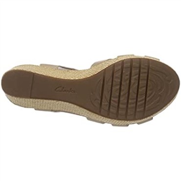 Sandalias De Tacón De Cuña De Mujer Clarks Caslynn Harp