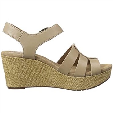Sandalias De Tacón De Cuña De Mujer Clarks Caslynn Harp
