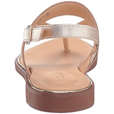 Sandalia Mujer Clarks Ellis Opal De Piel Champagne
