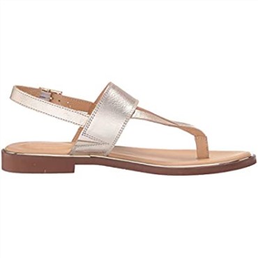 Sandalia Mujer Clarks Ellis Opal De Piel Champagne