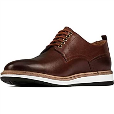 Clarks Chantry Walk Azul Marino Nubuck Marrón Oscuro Cuero