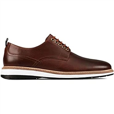 Clarks Chantry Walk Azul Marino Nubuck Marrón Oscuro Cuero