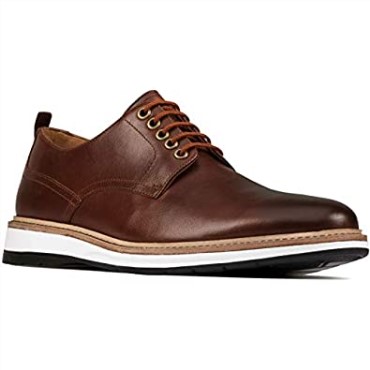 Clarks Chantry Walk Azul Marino Nubuck Marrón Oscuro Cuero