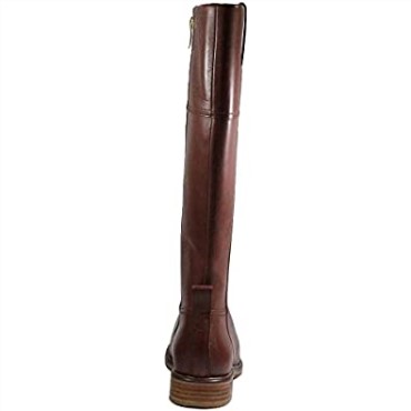 Clarks Clarkdale Hola Cuero Marrón Oscuro Botas De Pierna Larga Para Mujer Cuero Marrón Oscuro