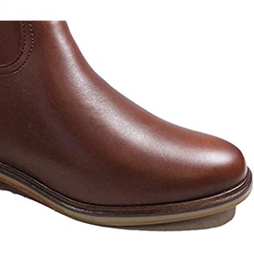 Clarks Clarkdale Hola Cuero Marrón Oscuro Botas De Pierna Larga Para Mujer Cuero Marrón Oscuro