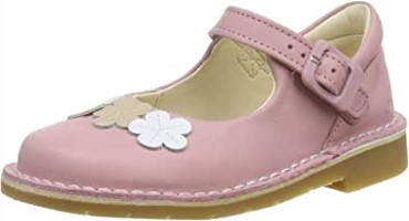 Zapatos De Cuero Para Niños Pequeños Clarks Comet Gem Rosa Polvoriento